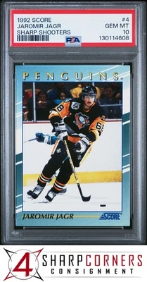 1992 SCORE SHARP SHOOTERS #4 JAROMIR JAGR POP 1 PSA 10 - Image 1 of 3