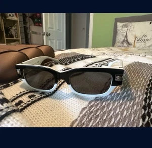 VERSACE VE4465 545987 Black White Grey Men's 53 mm Sunglasses - Picture 1 of 4