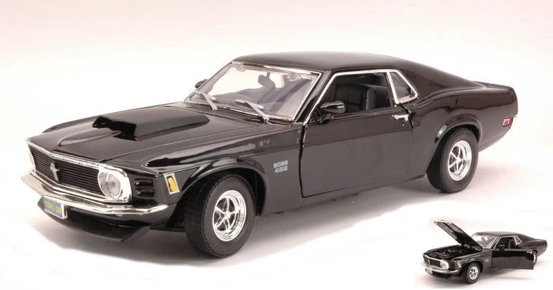 Motormax MTM73154BK FORD MUSTANG BOSS 429 1970 BLACK 1:18 Modellino - Immagine 1 di 1