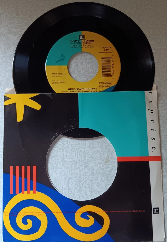 EMMYLOU HARRIS - Gulf Coast Highway w/Willie Nelson/Evangeline, 45, NEW, - Image 1 of 1