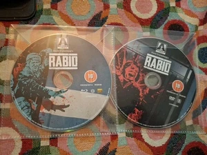 RABID Arrow Video Special Edition Blu Ray & DVD David Cronenberg DISCS ONLY!! - Foto 1 di 1
