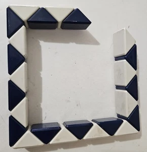 Vintage Green Dark Blue Rubik's Snake Puzzle Toy 1980s Japan 18" - Picture 1 of 5