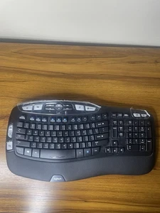 Logitech K350 Y-R0053 Wireless Wave Ergonomic No Dongle Tested Works - Picture 1 of 7