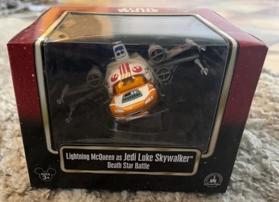 Disney Parks Cars Lightning McQueen Jedi Luke Skywalker Death Star Battle - Image 1 of 2