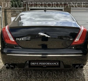 GLOSS FORGED CARBON FIBRE AKRAPOVIC EXHAUST TIPS 3” JAGUAR XJ X351 2010-2019 - Picture 1 of 6