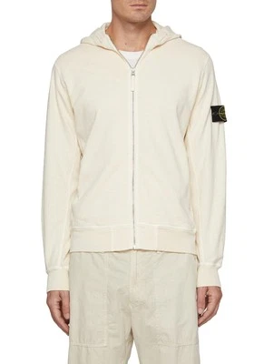 Stone Island Zip Up Malfilé Cotton Fleece Hoodie LARGE 24" PTP BNWT Unworn  - image 1 of 3