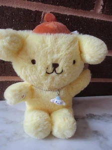 Pompompurin Dog Sanrio/Build a Bear Mini Beans 9" Plush + Cinnamoroll Charm - Picture 1 of 6