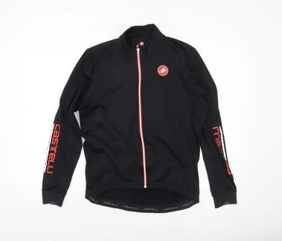 Castelli Men's Black XL Cycling Track Jacket Full Zip Lightweight - Image 1 of 4