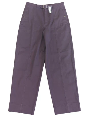 Madewell Pants Womens 6 Purple High Rise Utility Belted Snap Pockets Tags New - Image 1 of 4