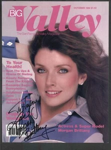 Morgan Brittany - Signed Autograph Laminated Magazine Cover - Dallas - Picture 1 of 2