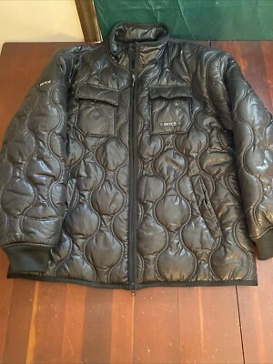 Enyce Jacket Bomber Coat Quilted Men’s 2XL Hip Hop Y2K Black Warm Jacket Vintage Foto 1 de 4