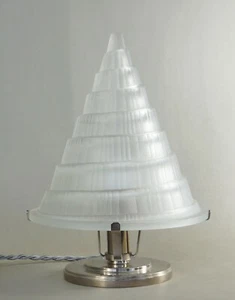 SABINO : FRENCH ART DECO LAMP 1930 ....................... lampe muller era 1935 - Picture 1 of 10