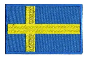 Patche écusson patch Suède Sweden 85 x 55 mm thermocollant - Imagen 1 de 6