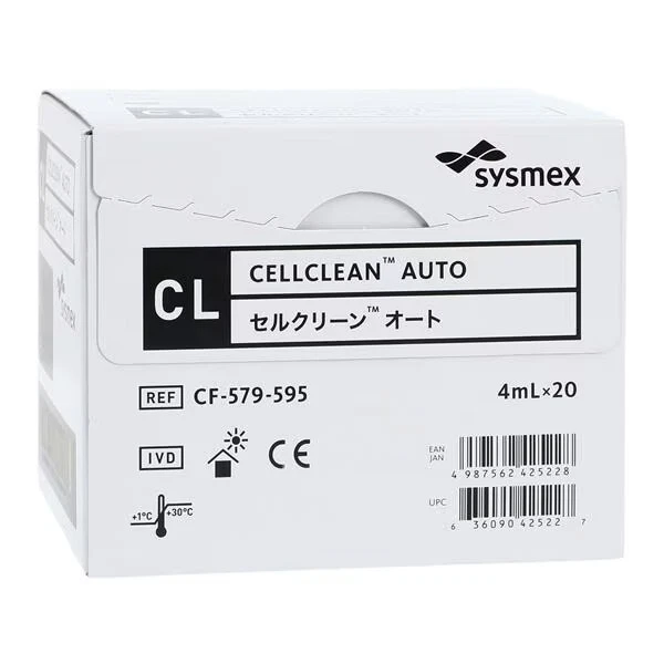 Sysmex Cf-579-595 Cellclean Auto for Automated Hematology Analyzers 4ml X 20