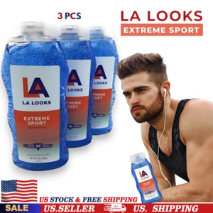 3 Pack LA Looks Hair Gel Absolute Styling Extreme Sport Humidity Proof 20oz USA - Picture 1 of 7