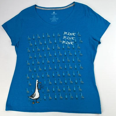 Camisa Finding Nemo Feminina Grande Mina Pássaro Citação Brilho Parque Disney Festa Núcleo Ex - Imagem 1 de 4