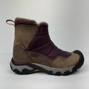 Keen Hoodoo Snow Boots Adult Womens 5 Insulated Waterproof Slip On Zip Leather - Picture 1 of 9