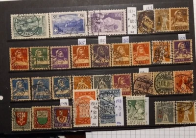 Switzerland   19th.  used stamps x 32 p.  (1029) - Image 1 of 2