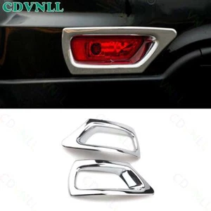 For Dodge Journey 2011-2020 Chrome Silver Rear Fog light Decor Frame Trim 2PCS - Foto 1 di 5