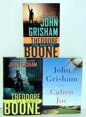 3 by John Grisham -Theodore Boone: "Kid Lawyer" & "The Activist" & "Calico Joe" - Image 1 of 2