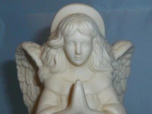 PartyLite Engel des Lichts kleiner Kegelhalter Biskuitporzellan ~ gebraucht OHNE Box - Bild 1 von 8