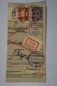 B2 DR (1923-1932) 343/419 MiF Paketkarte - Picture 1 of 1