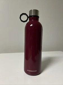 Starbucks 20 oz bottiglia acqua marrone moschettone gancio acciaio inox bicchiere - Foto 1 di 12