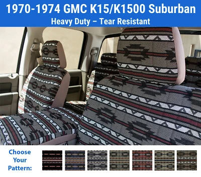 Fundas de asiento Southwest Sierra para 1970-1974 GMC K15/K1500 Suburban Foto 1 de 4