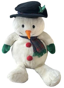 Vintage 1998 JC Penney Holiday Collection 26 Zoll groß Plüsch Schneemann Stofftier  - Bild 1 von 10