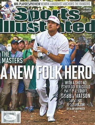 BUBBA WATSON Signed Autographed Sports Illustrated Magazine 2012 Masters JSA COA - Image 1 of 3