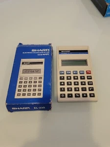 Vintage Sharp EL 230 ELSI MATE Electronic Calculator with Box. Tested/working - Picture 1 of 7