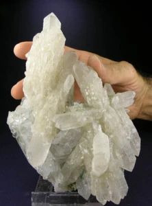 OUR FINEST CASTLE QUARTZ CRYSTALS GROUP w FLUORITE, CALCITE INNER MONGOLIA CHINA - Picture 1 of 4