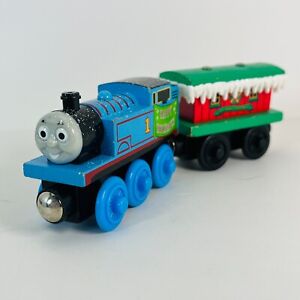 Thomas & Friends Wooden Railway Holiday Train with Christmas Caboose