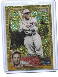 Topps Chrome Gilded 2023 Rogers Hornsby mini diamond Refractor /50 SSP