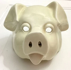 Vintage Ceramic Wall Hanging Pig Towel/Apron Hooks - Picture 1 of 6