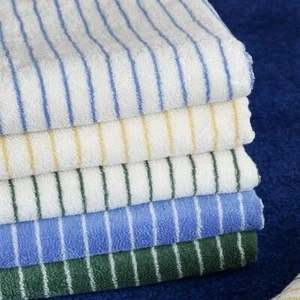 Retro Striped Cotton Towel Skin-friendly Face Towel 70*140cm Bath Towels Soft - Picture 1 of 16