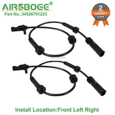 2X Sensor de velocidad de rueda ABS delantero izquierdo derecho para BMW 320i 328i 330i 340i 420i 440i Foto 1 de 4