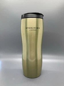 Starbucks Coffee Sleek Stainless Steel Light Green Insulated Tumbler 16 oz 2008 - Bild 1 von 12