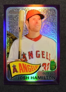 2014 Topps Heritage Chrome Purple Refractors #460 Josh Hamilton Angels - Picture 1 of 1