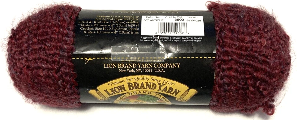Lion Brand Homespun Yarn  'Bulky 5'  Discontinued Colors Chunky 185 yd per skein - Image 1 of 1