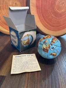 BELLO Vintage MAGIC GLOBE Ungheria Puzzle Cubo Palla Giocattolo Ungherese Pieghevole Gomb Logica - Foto 1 di 15