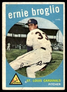 1959 Topps Ernie Broglio Rookie St. Louis Cardinals #296 - Picture 1 of 2
