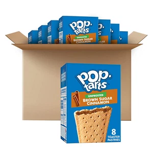 Pop-Tarts Toaster Pastries, Breakfast Food and Kids Snacks, Unfrosted Brown S... - Picture 1 of 1