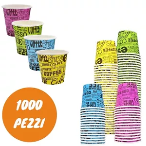 500 / 1000 PEZZI BICCHIERI BICCHIERE DI CARTA PER CAFFè MONOUSO BICCHIERINI - Imagen 1 de 8