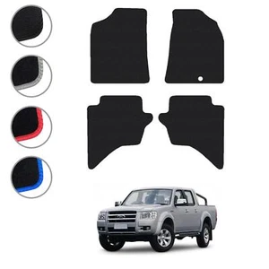 Floor Mats for Ford Ranger 2006-12 Double Cab Tailored Carpet Colour Trim Mat - Picture 1 of 37