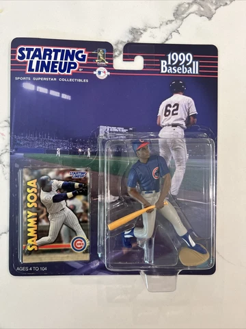 SAMMY SOSA - Chicago Cubs Hasbro Starting Lineup MLB SLU 1999 Figure & Card Cover