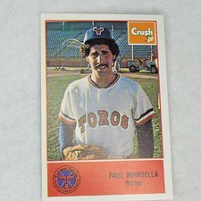 1978 Tucson Toros Cramer Minor League #10 Paul Mirabella