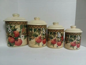  Certified International Windsor FRUIT Canister Set Susan Winget - Picture 1 of 9