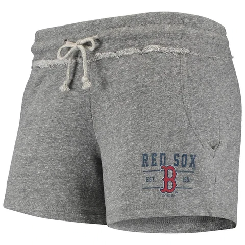 Boston Red Sox Women's Annual Ladies French Terry Tri-Blend Shorts - Gray M & Lg Cover