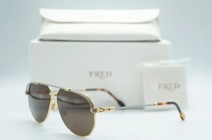NEW FRED FG 40024U 30E GOLD WITH SILVER AUTHENTIC SUNGLASSES FRAMES 60-11 - Picture 1 of 5
